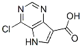 Molecular Structure of 1019056-31-5 (4-chloro-5H-pyrrolo[3,2-d]pyrimidine-7-carboxylic acid)